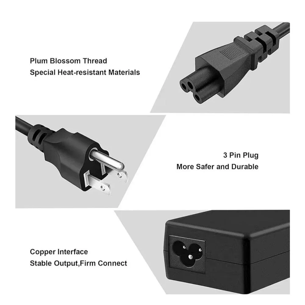 Replacement 65W 19.5V Laptop Charger AC Adapter for HP Pavilion 14, 15 Series